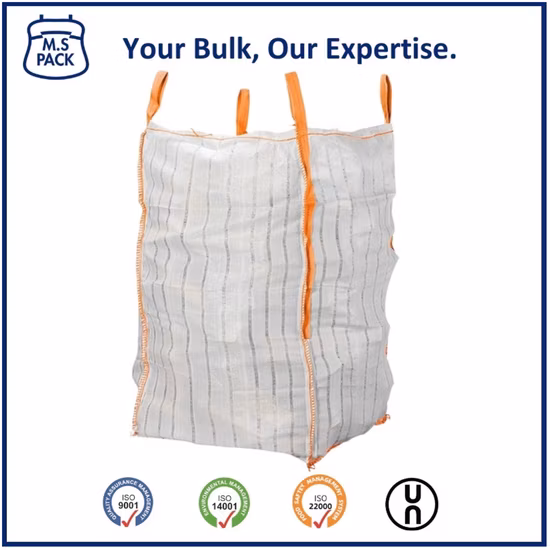 China Lenha Ventilada 1 Ton Malha PP FIBC Saco Poly FIBC Big Bag Lenha Net Log Bags para Batata Alho Cebola