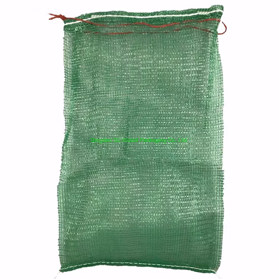GRS SGS aprovado fábrica PP tecido tubular Leno cordão vazio embalagem de plástico laranja cebola alho batata tomate repolho vegetais frutas lenha sacos de malha líquida