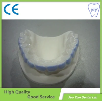Protetor bucal esportivo odontológico da marca Foo Tian feito no laboratório dentário da China em Shenzhen, China